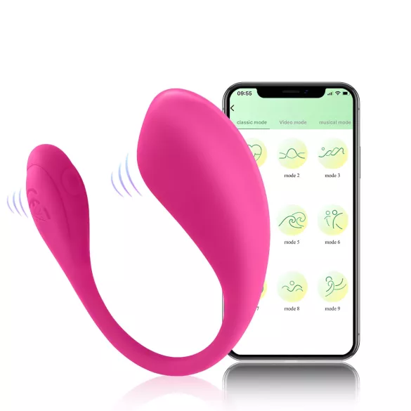 Sunfo - App-controlled vibrating egg (pink)