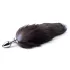 Sunfo - Silver-Black Metal Anal Plug with Fox Tail