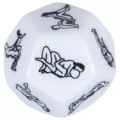 12-Sided Erotic Dice - White