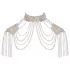 Bad Kitty - chain shoulder ornament (silver)