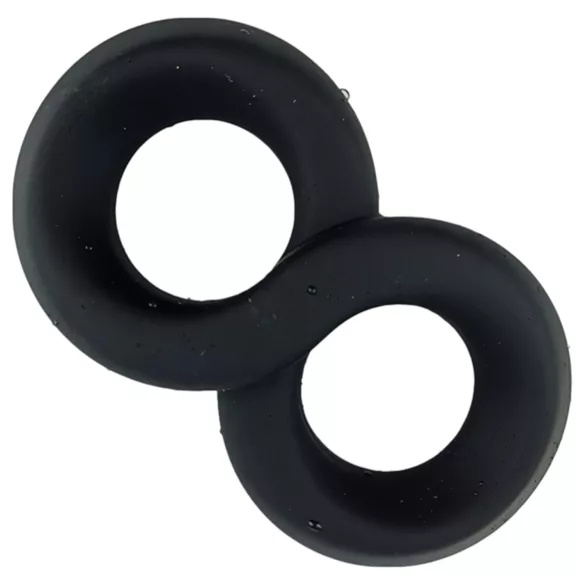 Pulselock Taur - double penis and testicle ring (black) - 20 mm