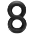 Pulselock Taur - double penis and testicle ring (black) - 20 mm