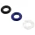 Pulselock Cirkl - TPE Penis Ring Set, 3-Piece (Black)