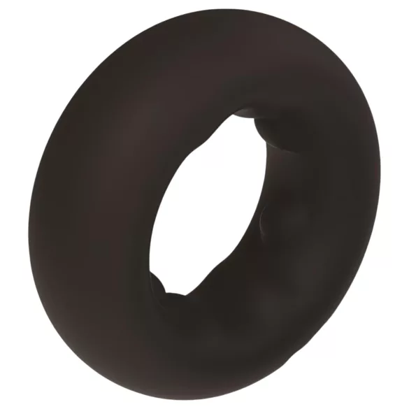 Pulselock Cocktura - dotted silicone penis ring (black) - 27 mm