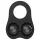 Pulselock Taur - Silicone Testicle Ring with Weighted Balls (Black)