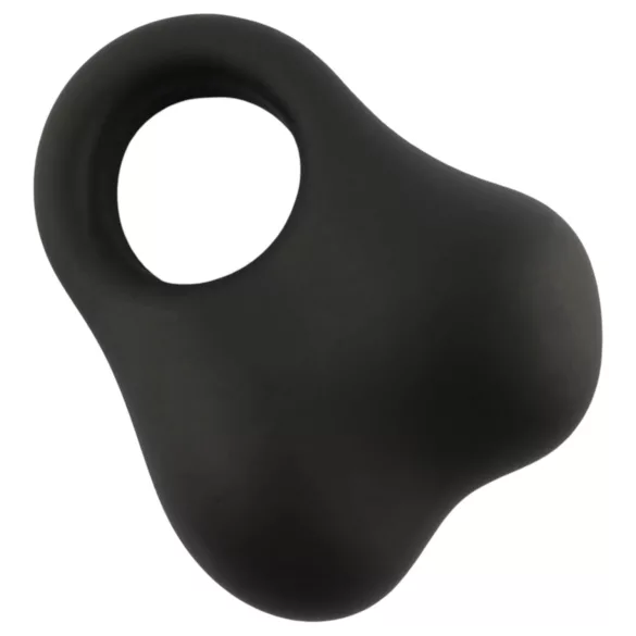 Pulselock Taur - Silicone Testicle Ring with Weighted Balls (Black)