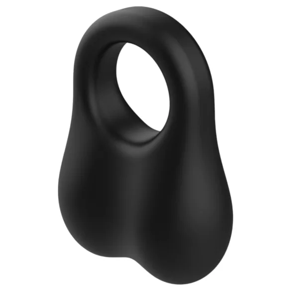 Pulselock Taur - Silicone Testicle Ring with Weighted Balls (Black)