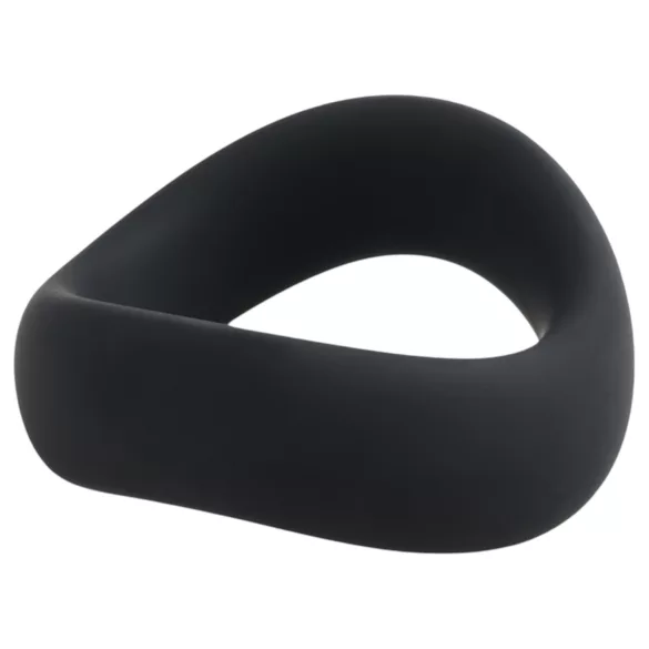 Pulselock Cocktura - twisted silicone testicle ring (black) - 5 cm