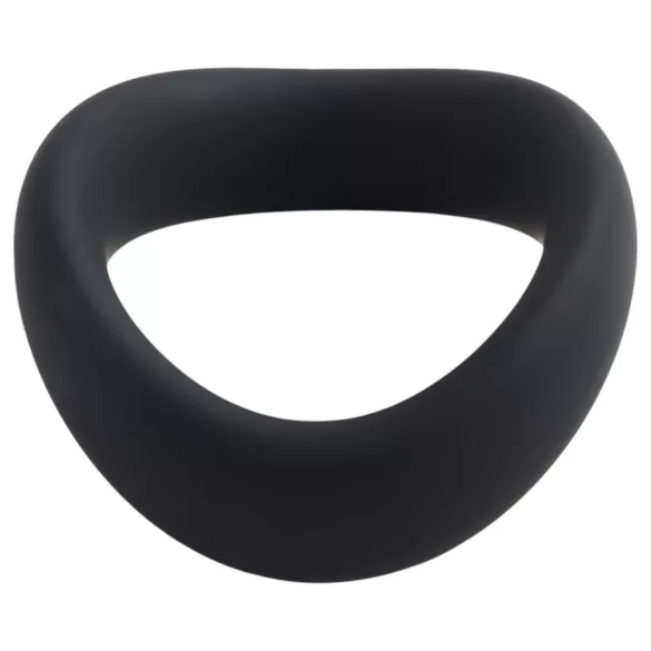Pulselock Cocktura - twisted silicone cock ring (black) - 47.5 mm