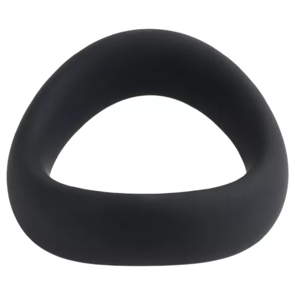 Pulselock Cocktura - twisted silicone cock ring (black) - 47.5 mm