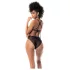 Mapalé - Black Fishnet Bodysuit with Chains