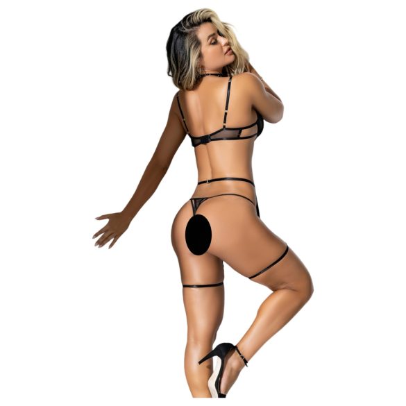 Mapalé - Strappy Lingerie Trio (Black)
