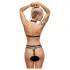 ZADO - Leather Set with Strap-On Briefs (Black) - L/XL
