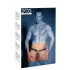 ZADO - Leather Thong with Dildo & 3 Penis Rings