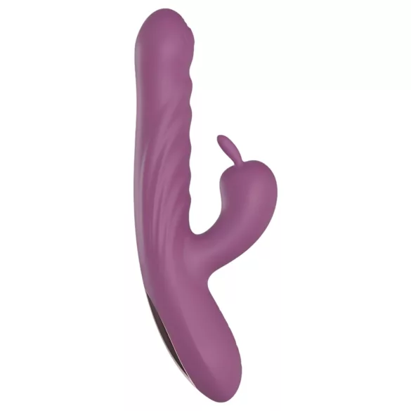 Funny Me Rabbit Bunny - Rechargeable Thrusting Vibrator with Clitoral Arm (Purple)