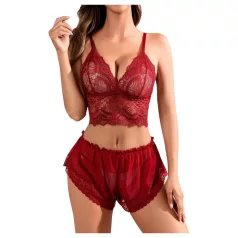 JSY 058 - erotic lingerie set - red (L-XL)