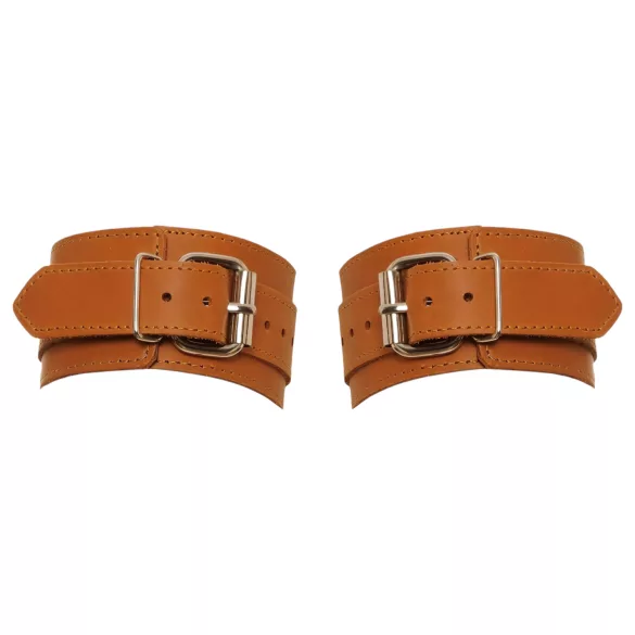 ZADO - Brown Leather Wrist Cuffs