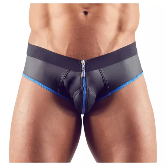 Svenjoyment - Open Jock Briefs (Black-Blue)