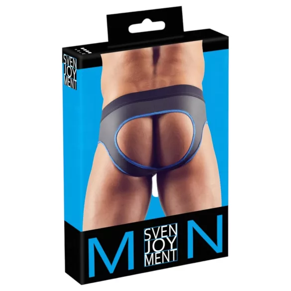 Svenjoyment - Open Jock Briefs (Black-Blue) - XL