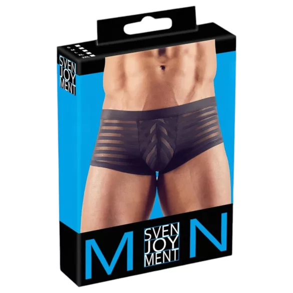 Svenjoyment - Transparent striped boxers (black)