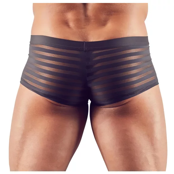 Svenjoyment - Transparent striped boxers (black) - L