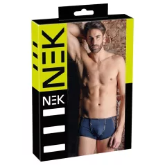 NEK - Blue Boxer Briefs with Black Lace-Up and Mesh Panels