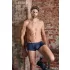 NEK - Blue Boxer Briefs with Black Lace-Up and Mesh Panels