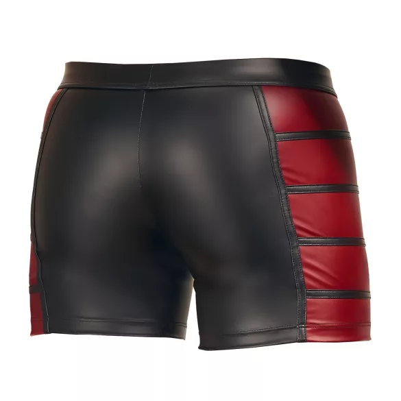 NEK - Black Boxer Briefs with Red Side Panels and Zipper - L
