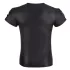 NEK - Matte Finish Men's Black Short Sleeve Top - L
