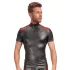 NEK - Men's Black Zip-Up Jacket with Red Accents - L