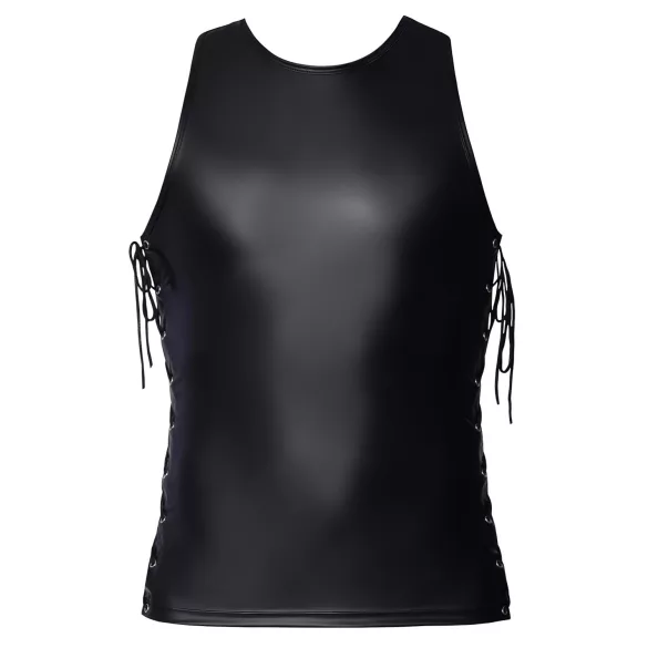 Svenjoyment - Lace-up Matte Men's Top (Black) - M