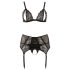 Cottelli Plus Size - Lace Lingerie Trio (Black)