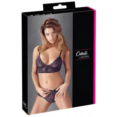 Cottelli - Floral Lace Bra Set (Purple)