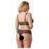 Cottelli Plus Size - Lace Lingerie Set (Black) - XXL