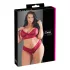Cottelli Plus Size - Soft Lace Bra Set (Red) - 3XL