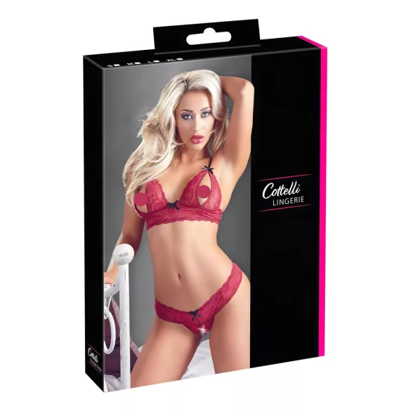 Cottelli - Seductive Lace Bra Set (Red)