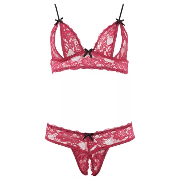 Cottelli - Seductive Lace Bra Set (Red) - L