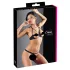 Cottelli - Black Metal Ring Bra Set - 80B/M