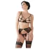 Abierta Fina - Sparkling Lace Enchantment - Bra Set (Black)