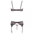 Abierta Fina - Sparkling Lace Enchantment - Bra Set (Black)