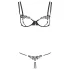 Cottelli - Glittering Embroidered Bra Set (Black)  - M