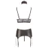 Cottelli Bondage - Lustrous Lace Lingerie Set (4-Piece) - L