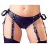 Cottelli Bondage - Shiny Black Bust Lifter Set with Cuffs - L