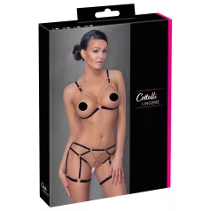 Cottelli - Chain Decorative Body Harness - 2 Piece (Black)