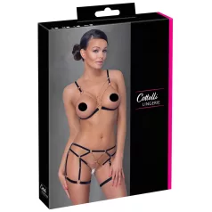   Cottelli - Chain Decorative Body Harness - 2 Piece (Black)  - M