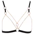 Cottelli - Chain Decorative Body Harness - 2 Piece (Black)  - M