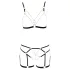 Cottelli - Chain Decorative Body Harness - 2 Piece (Black)  - L