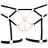 Cottelli - Chain Decorative Body Harness - 2 Piece (Black)  - L