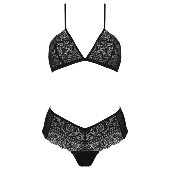 Passion Eco Kerria - Black Lace Bikini Set - L/XL