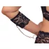 Cottelli Bondage Plus Size - Lace Bra Set (Black)